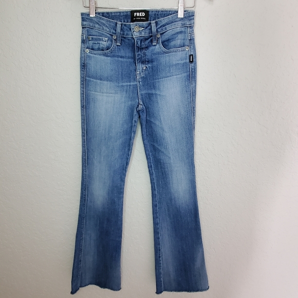 Fred By Fred Segal Irresistible Flare Jeans High Rise Light Wash Sz 26 - Picture 2 of 12